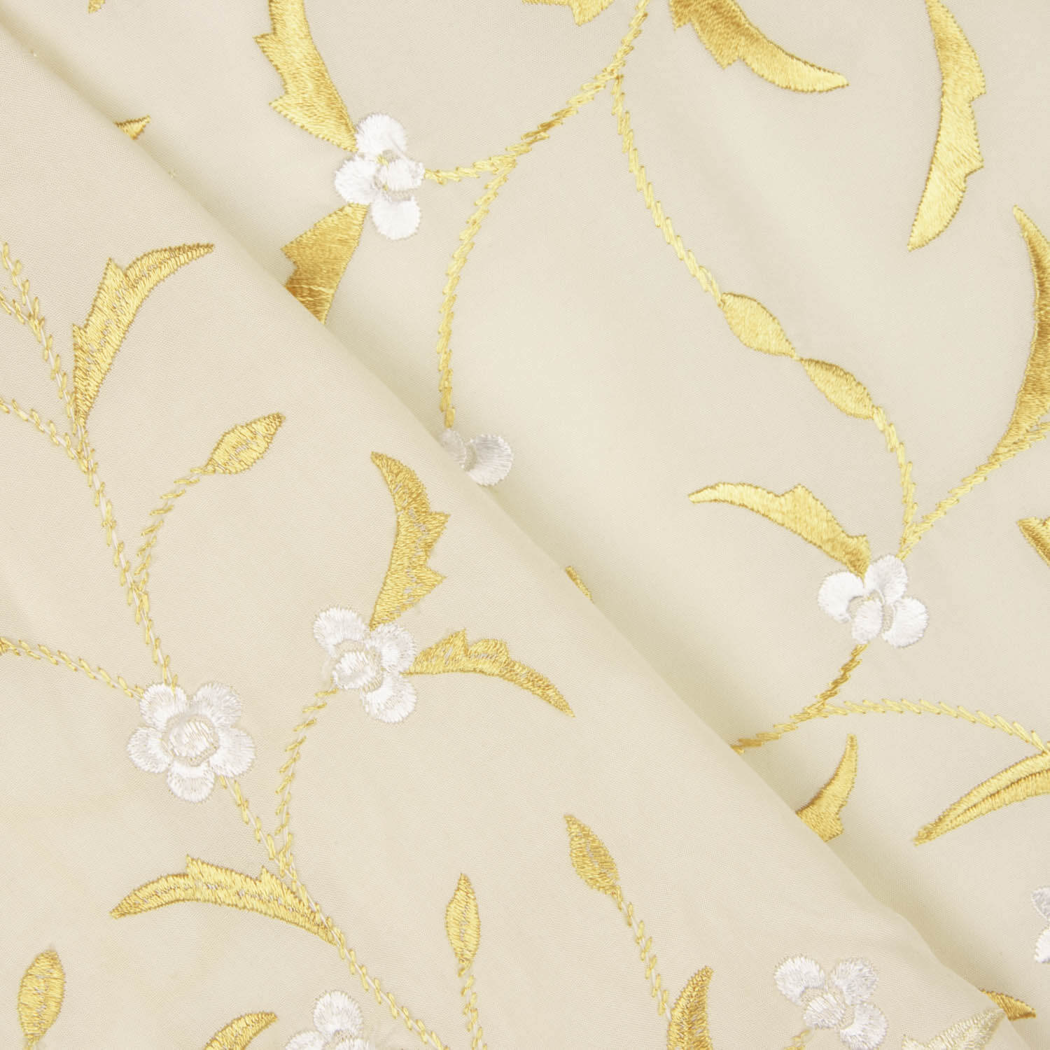 Tencel Bordado Mantón Marfil - Ribes y Casals