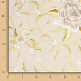 Tencel Bordado Mantón Marfil - Ribes y Casals