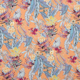 Crêpe Ligero Estampado Tropical Coral - Ribes y Casals