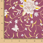 Tencel Bordado Mantón Burdeos Claro - Ribes y Casals