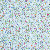 Popelín Algodón Flores Cindy Turquesa - Ribes y Casals