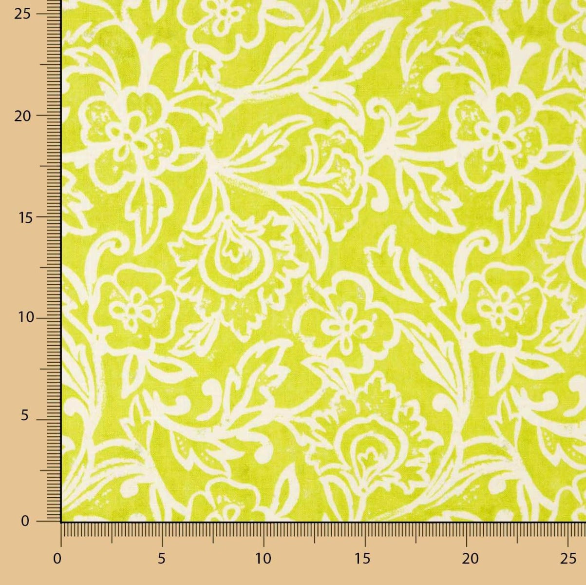 Retal Semihilo de Viscosa Jardín Cítrico 180x140 cms - Ribes y Casals