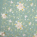 Tencel Bordado Mantón Verde Mineral - Ribes y Casals