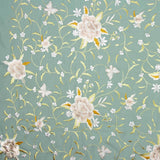 Tencel Bordado Mantón Verde Mineral - Ribes y Casals