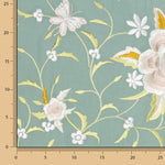 Tencel Bordado Mantón Verde Mineral - Ribes y Casals