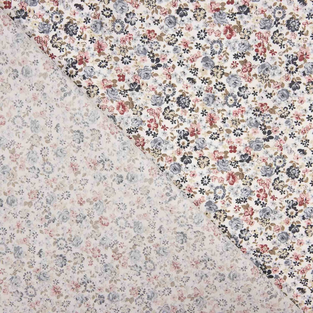 Viyela Algodón Florecitas Remix Azules - Ribes y Casals