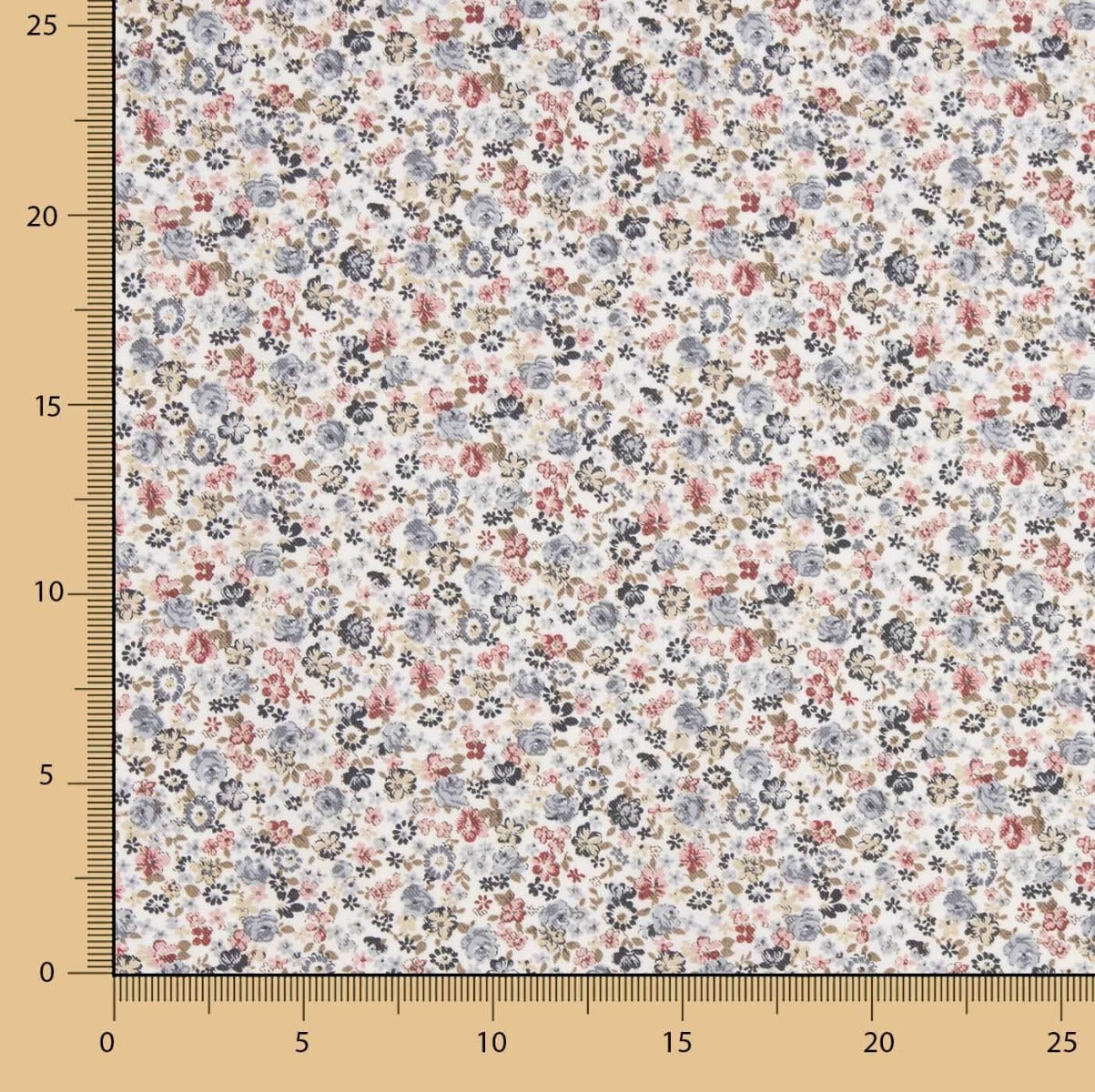 Viyela Algodón Florecitas Remix Azules - Ribes y Casals