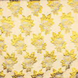Brocado Lurex Flor Azulón Dorado Intenso - Ribes y Casals