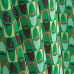 Crêpe Ligero Estampado Retro Verde Menta - Ribes y Casals