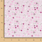 Popelín Algodón Flores Linda Rosa - Ribes y Casals