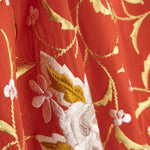 Tencel Bordado Mantón Rojo - Ribes y Casals