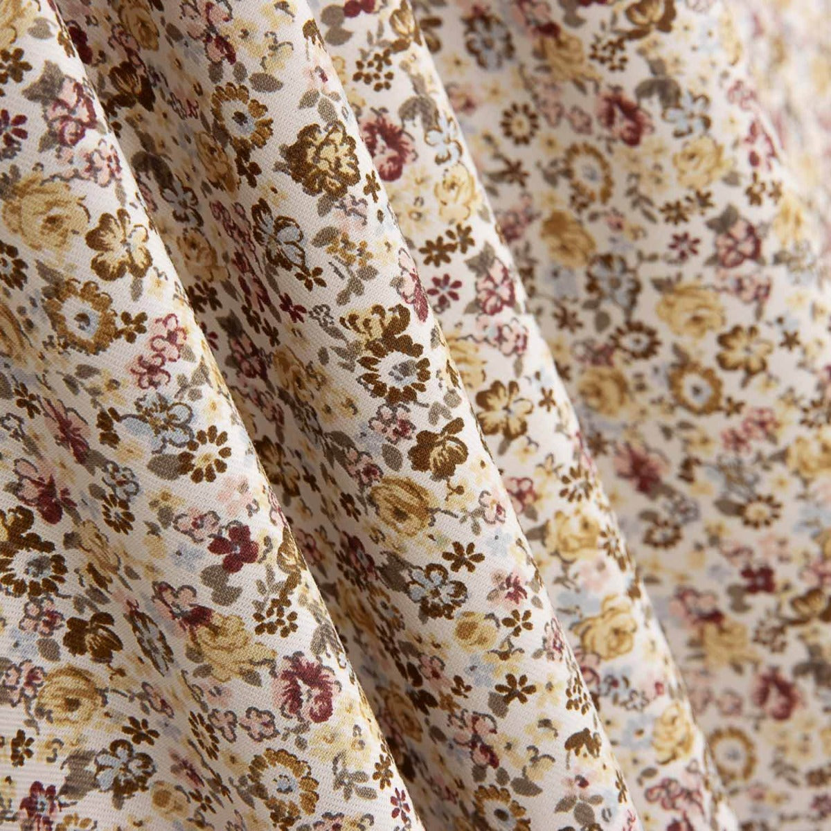 Viyela Algodón Florecitas Remix Ocres - Ribes y Casals