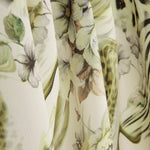 Crêpe Ligero Estampado Animal Print Floral Verde - Ribes y Casals