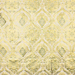 Brocado Lurex Flor Verde Crudo Dorado - Ribes y Casals