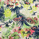 Crêpe Ligero Estampado Floral Neón - Ribes y Casals