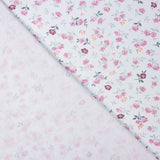 Popelín Algodón Flores Nerea Azul Claro - Ribes y Casals