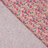 Crêpe Ligero Estampado Floral Mini Rosa Vintage - Ribes y Casals