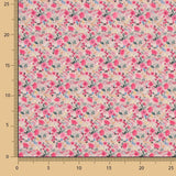 Crêpe Ligero Estampado Floral Mini Rosa Vintage - Ribes y Casals