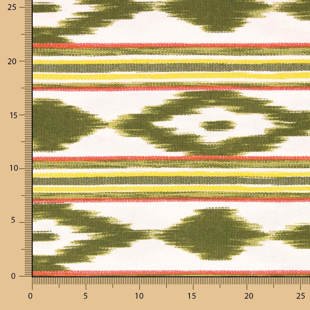 Tela Lengua Mallorquina Tricolor Verde - Ribes y Casals