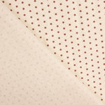 Popelín Estampado Estrellas Grana-Crudo - Ribes y Casals