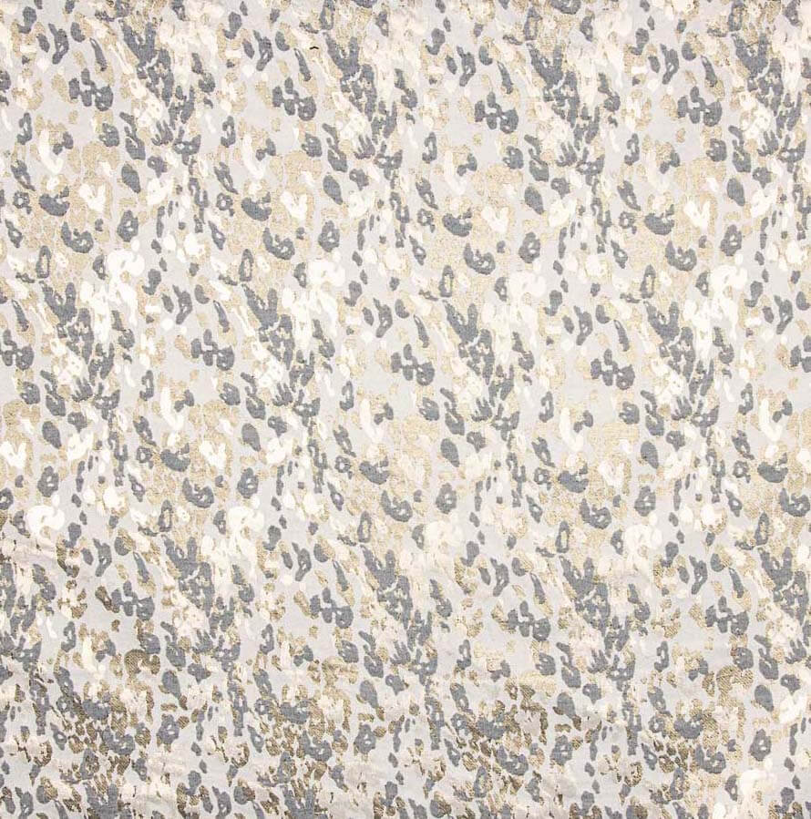 Brocado Moteado Blanco Oro Plata - Ribes y Casals