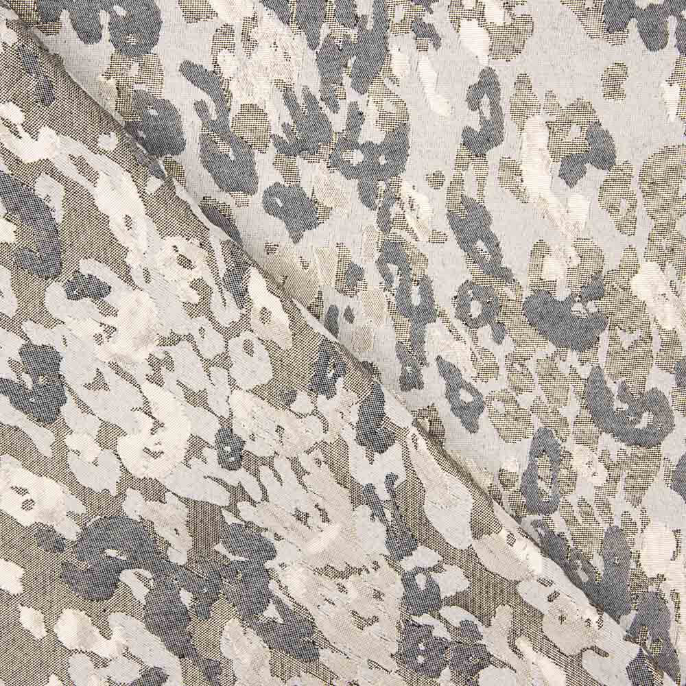 Brocado Moteado Blanco Oro Plata - Ribes y Casals
