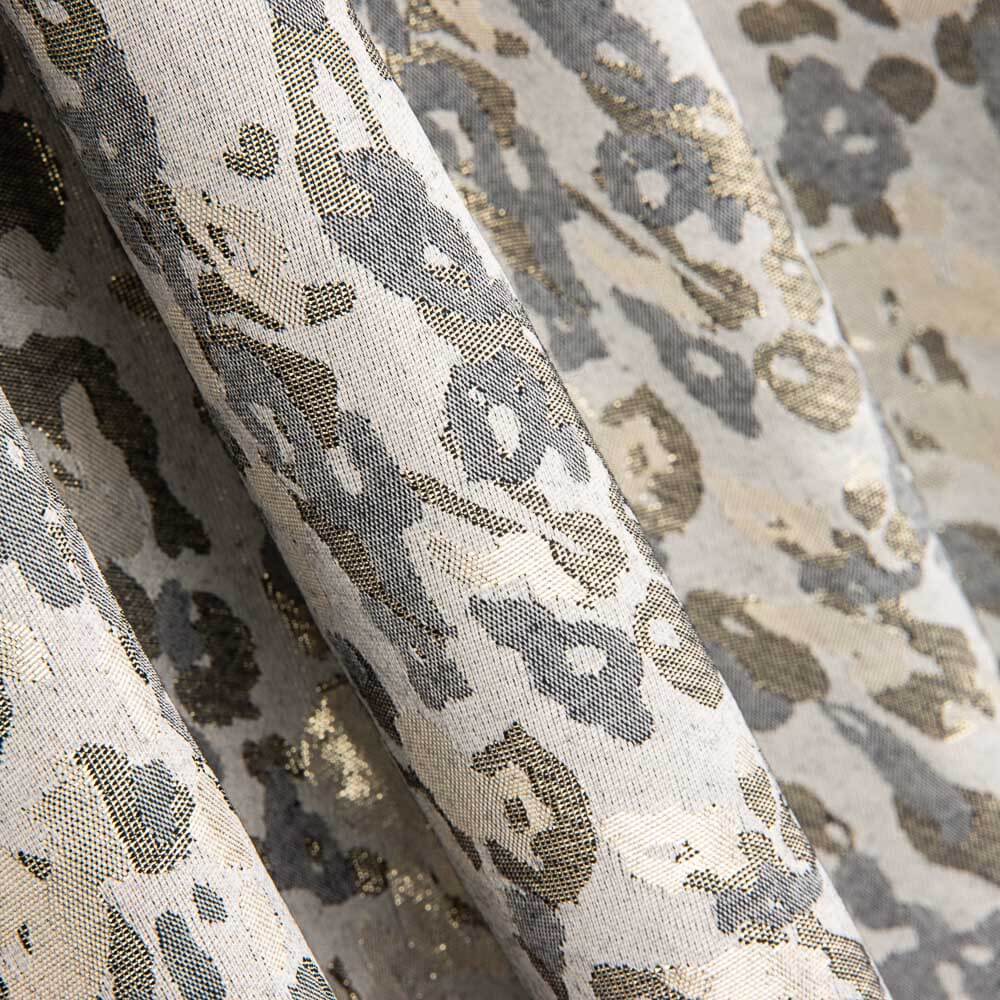 Brocado Moteado Blanco Oro Plata - Ribes y Casals