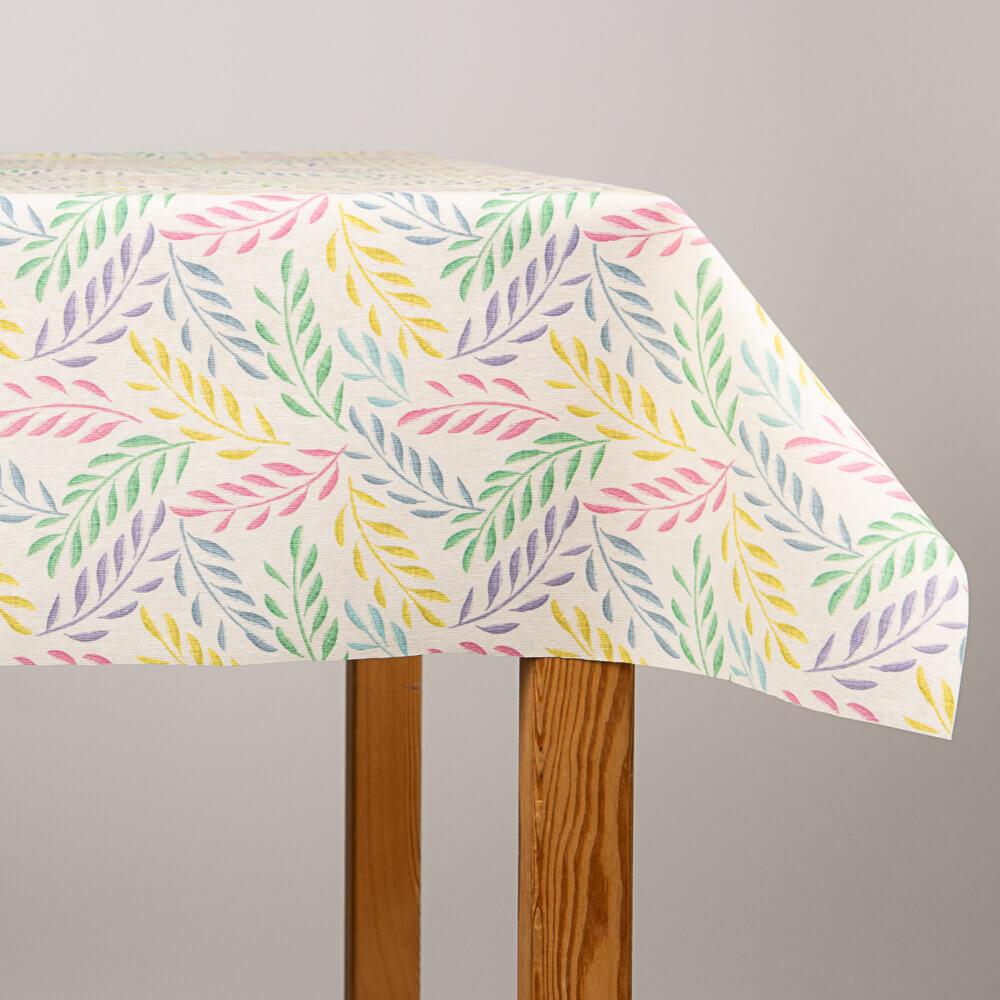 Mantel Resinado Antimanchas Ramas Multicolor - Ribes y Casals