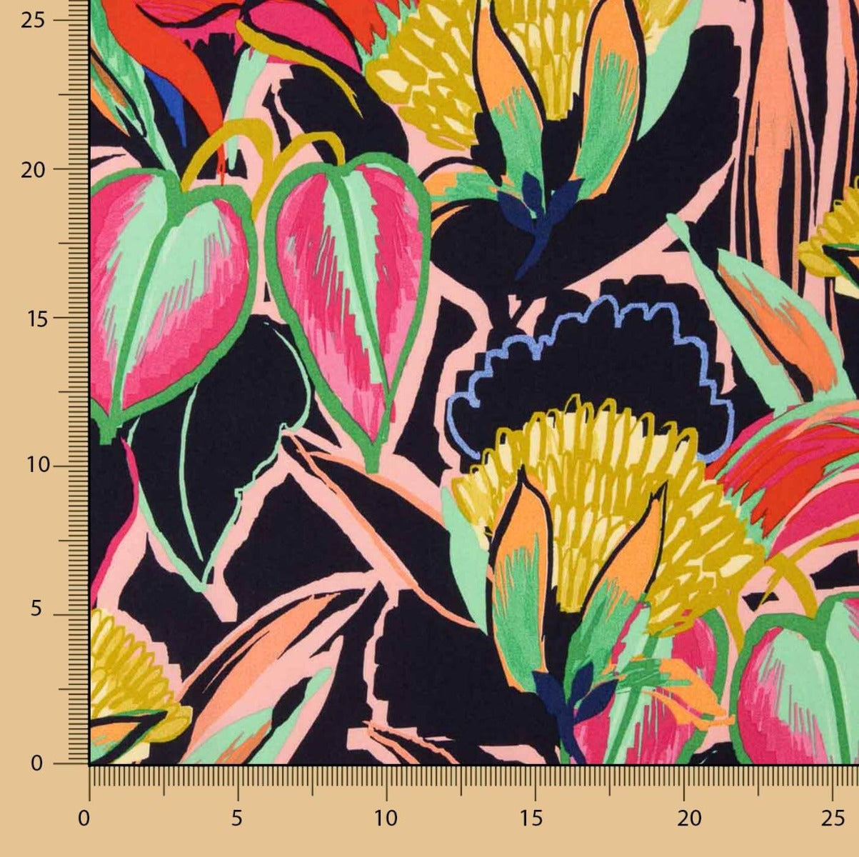 Retal Viscosa  Selva Pop 130x140 cms - Ribes y Casals