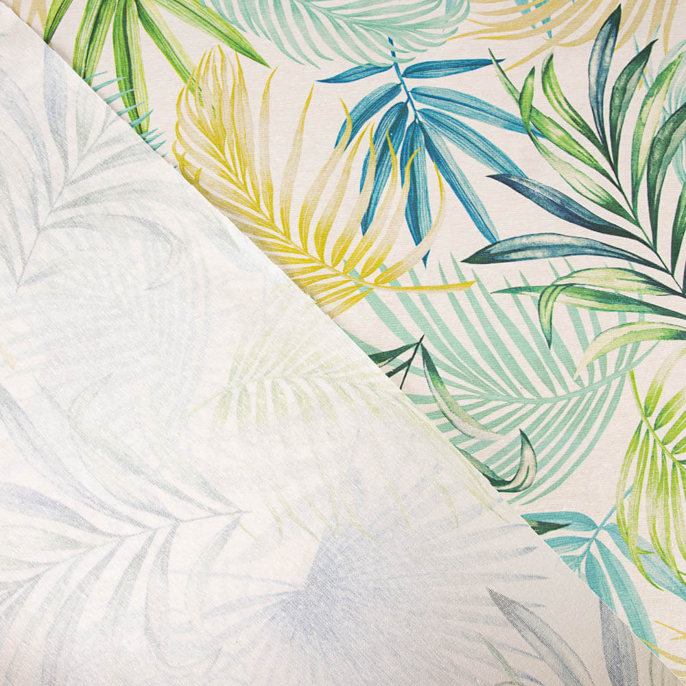 Mantel Resinado Antimanchas Palmeras Agua - Ribes y Casals