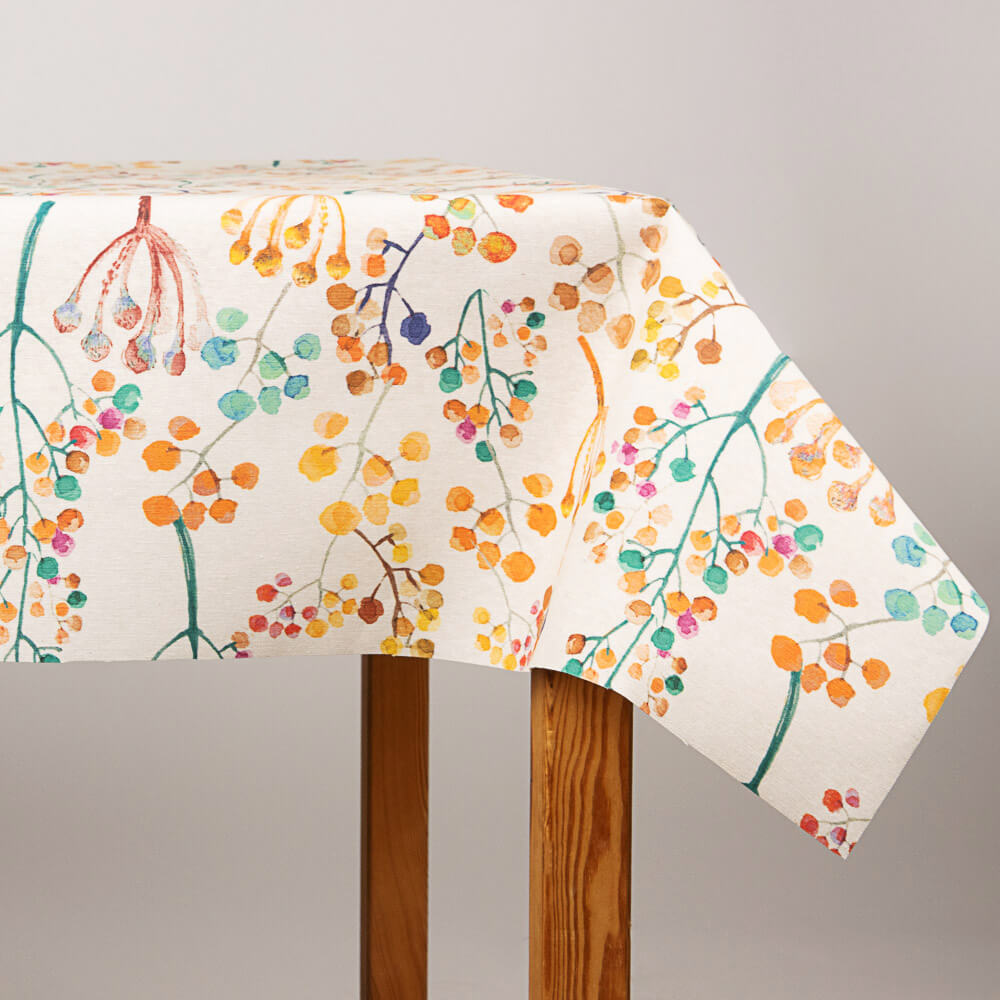 Mantel Resinado Antimanchas Primavera Multicolor - Ribes y Casals