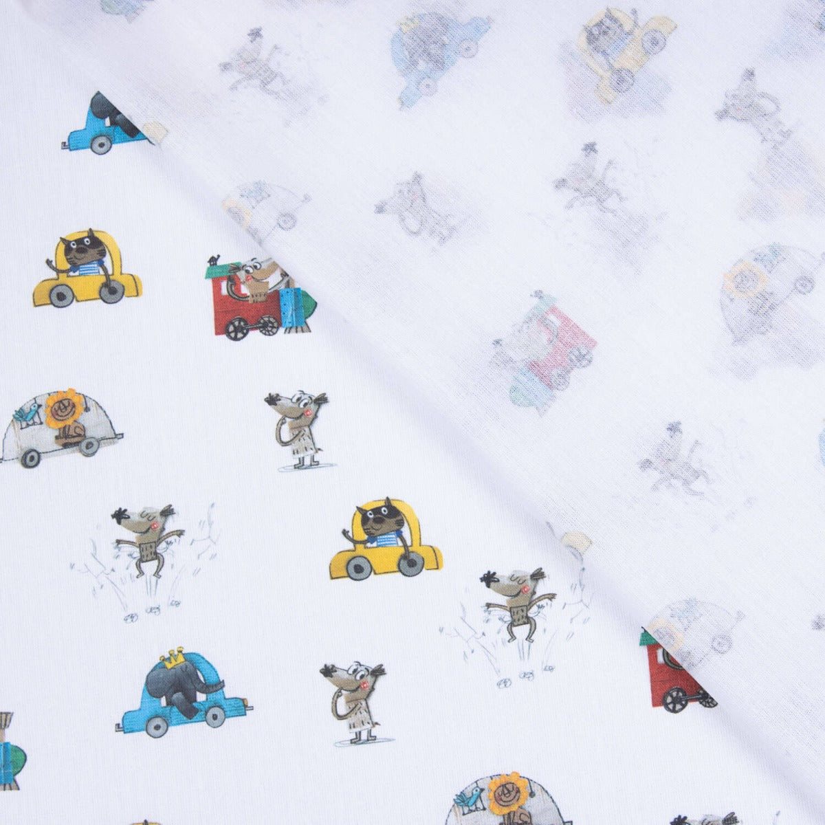 Popelín Licencia Animales Cochecitos - Ribes y Casals