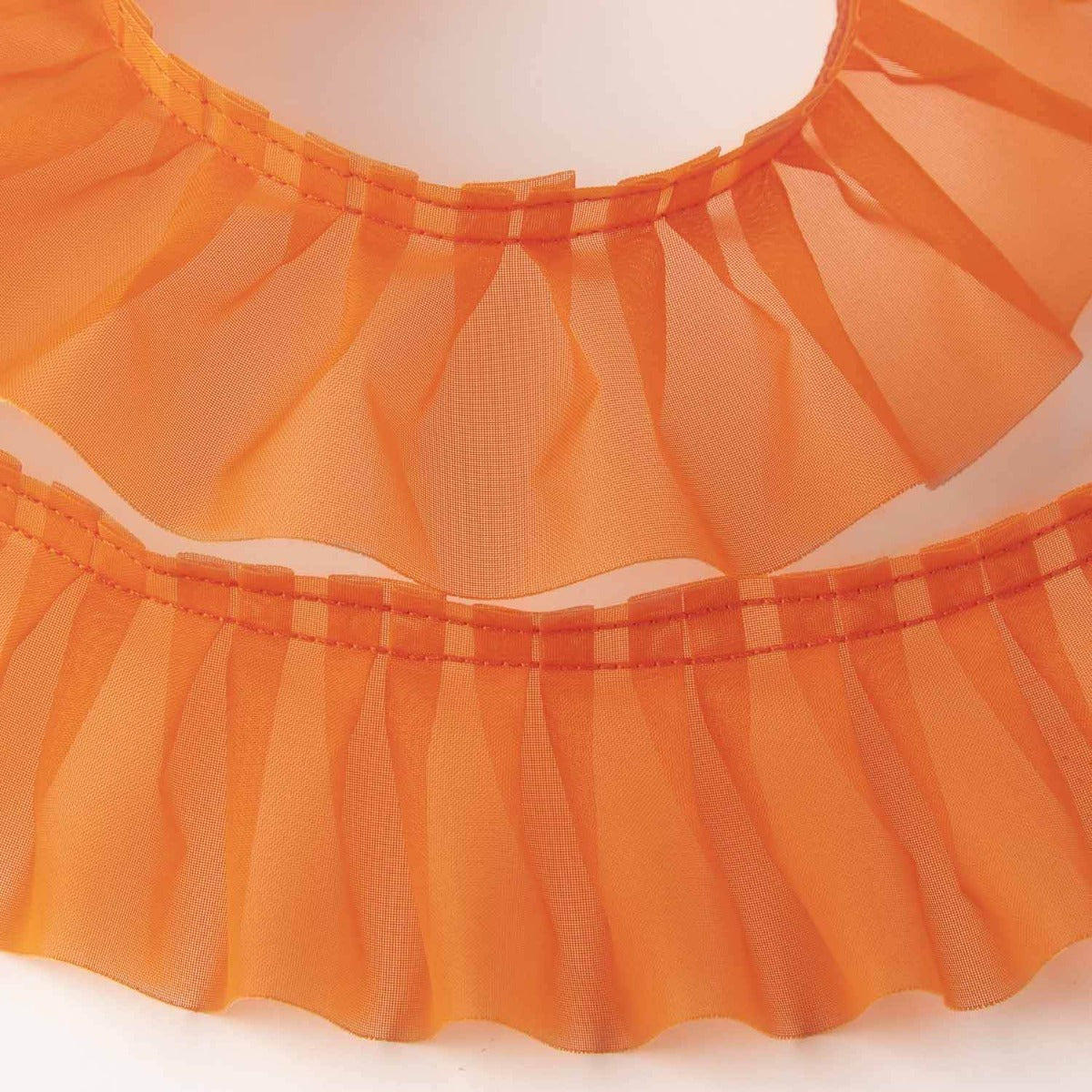 Cinta Plisada Garrucha 6 cm Naranja - Ribes y Casals