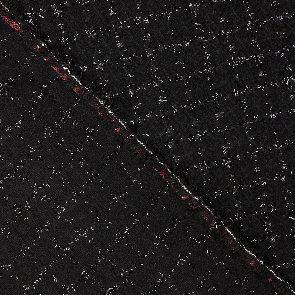 Chanel Lurex Cuadros Negro - Ribes y Casals