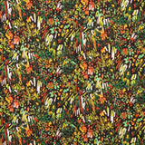 Crêpe Ligero Estampado Abstracto Verde Otoñal - Ribes y Casals