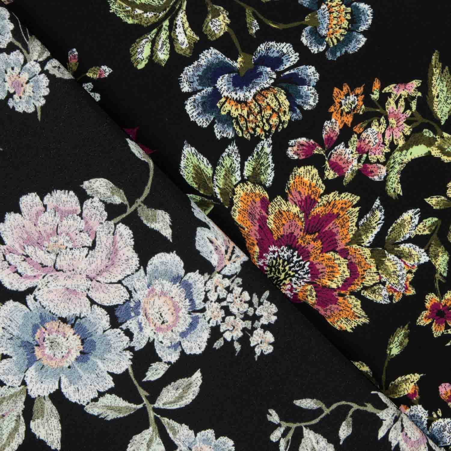 Koshibo Mantón Estampado Negro - Ribes y Casals