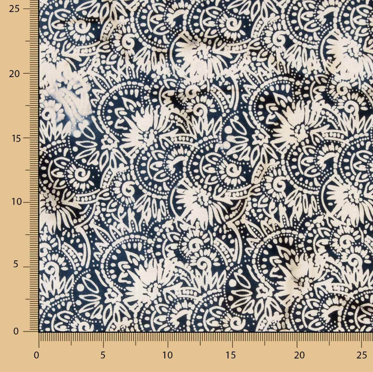 Popelín Batik Dakar Marino - Ribes y Casals