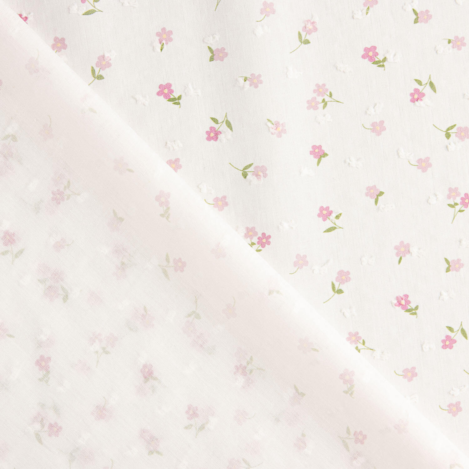 Popelín Algodón Mini Floral Rosa - Ribes y Casals