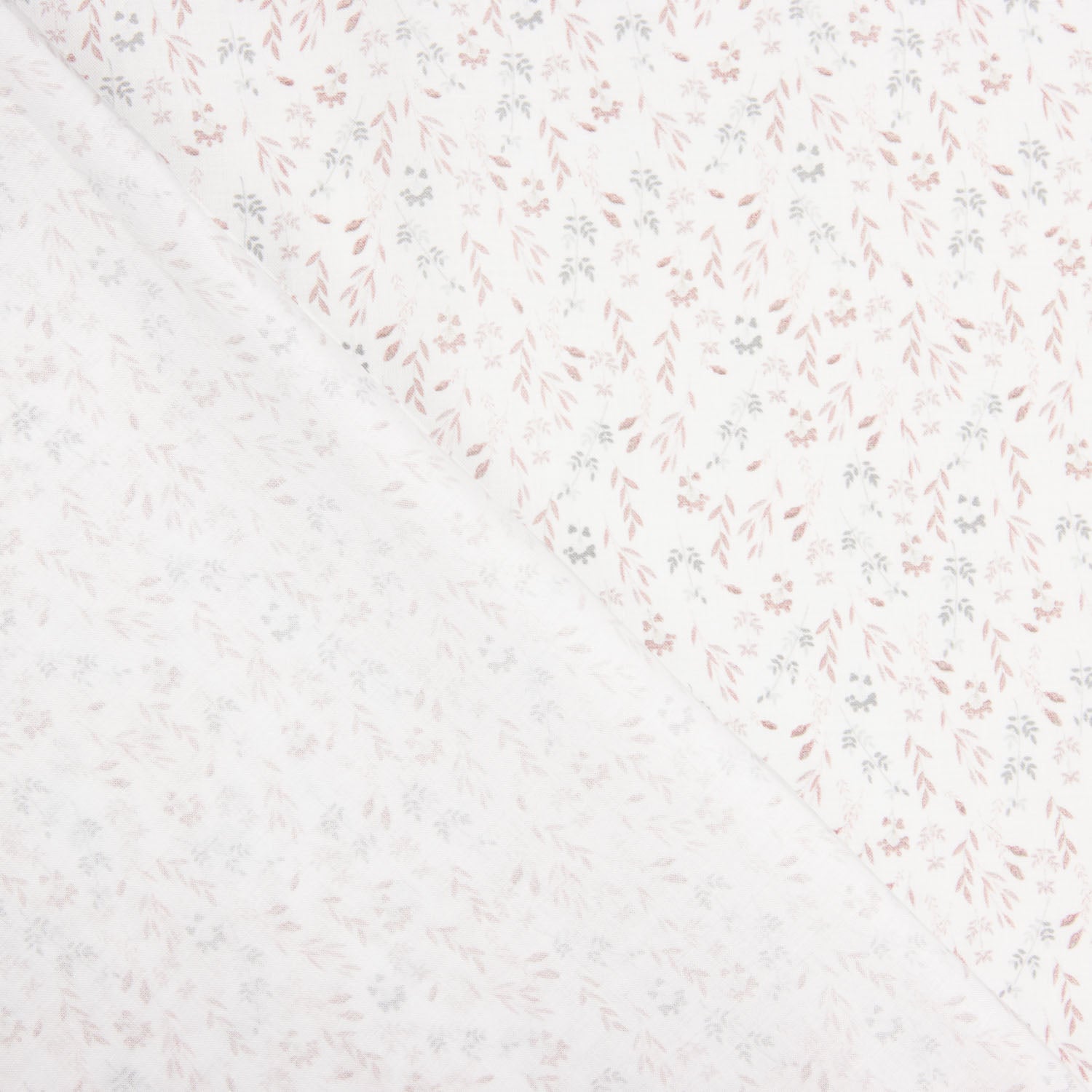 Popelín Algodón Ramitas Nude - Ribes y Casals