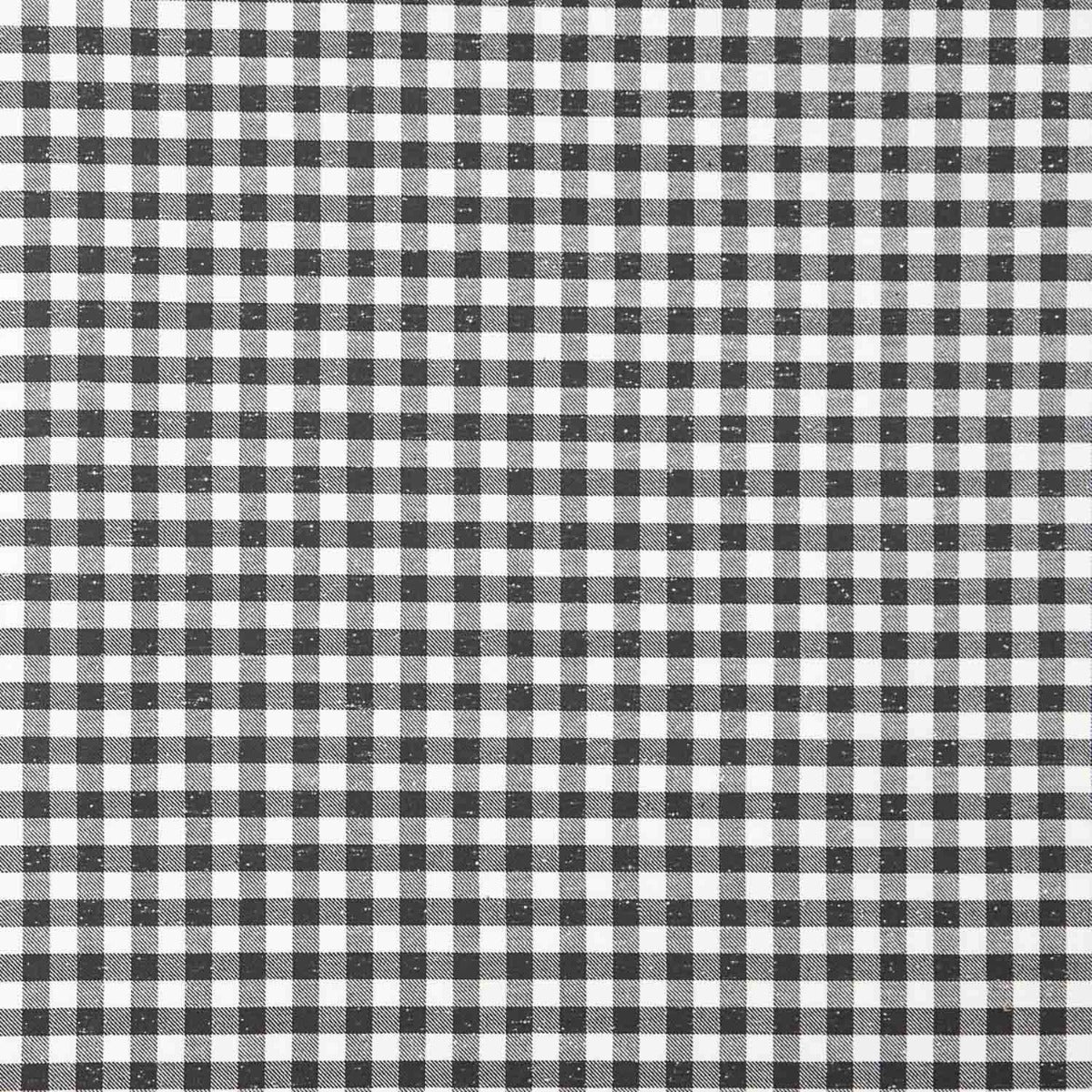 Viyela Algodón Vichy Jaspeada Blanco y Negro - Ribes y Casals