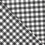 Viyela Algodón Vichy Jaspeada Blanco y Negro - Ribes y Casals