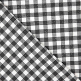 Viyela Algodón Vichy Jaspeada Blanco y Negro - Ribes y Casals