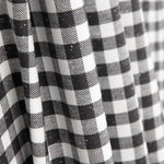 Viyela Algodón Vichy Jaspeada Blanco y Negro - Ribes y Casals