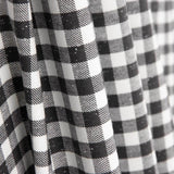 Viyela Algodón Vichy Jaspeada Blanco y Negro - Ribes y Casals