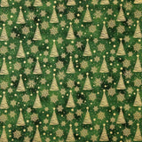 Popelín Navidad Verde Abeto - Ribes y Casals