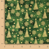 Popelín Navidad Verde Abeto - Ribes y Casals