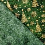 Popelín Navidad Verde Abeto - Ribes y Casals