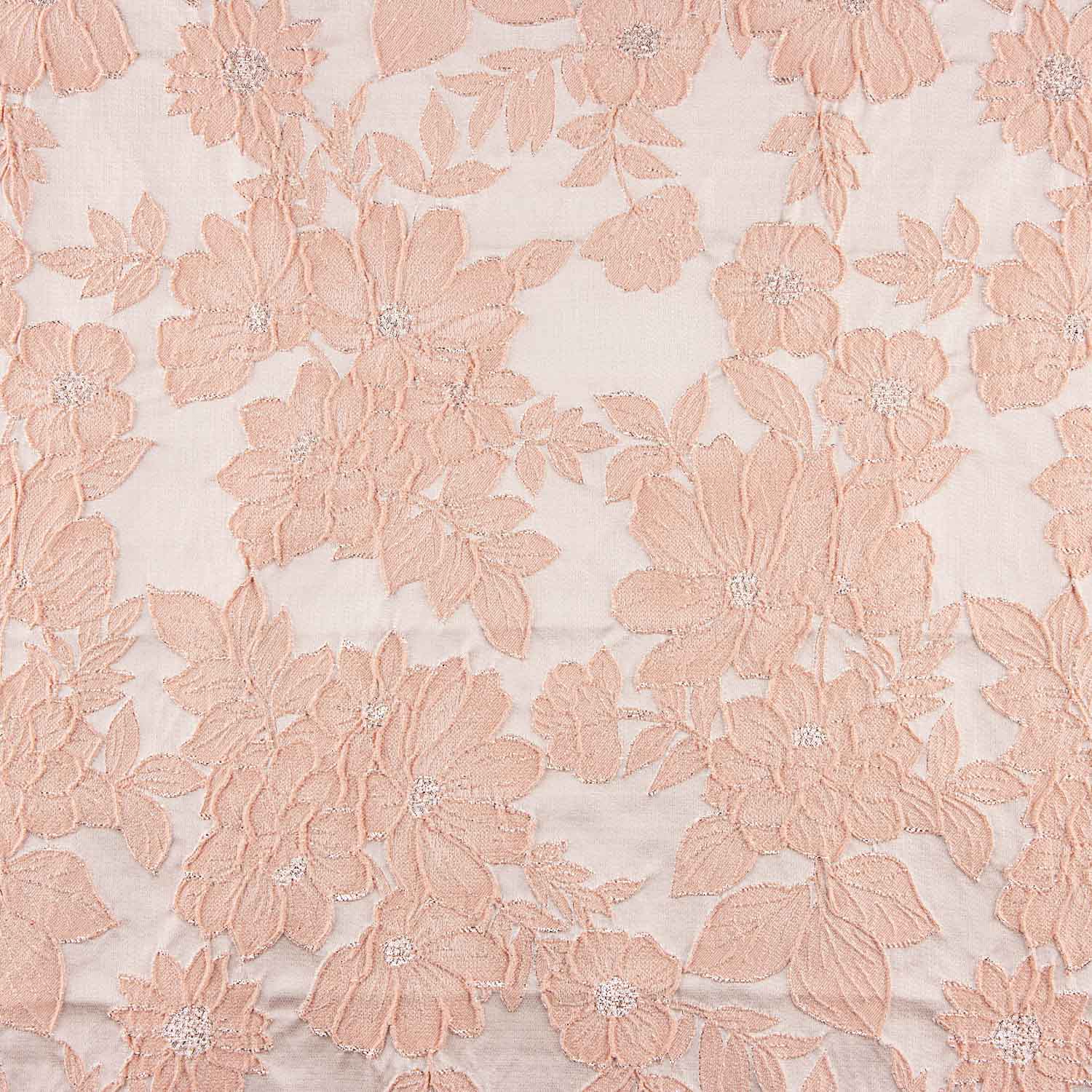 Brocado Floral Rosa Empolvado - Ribes y Casals