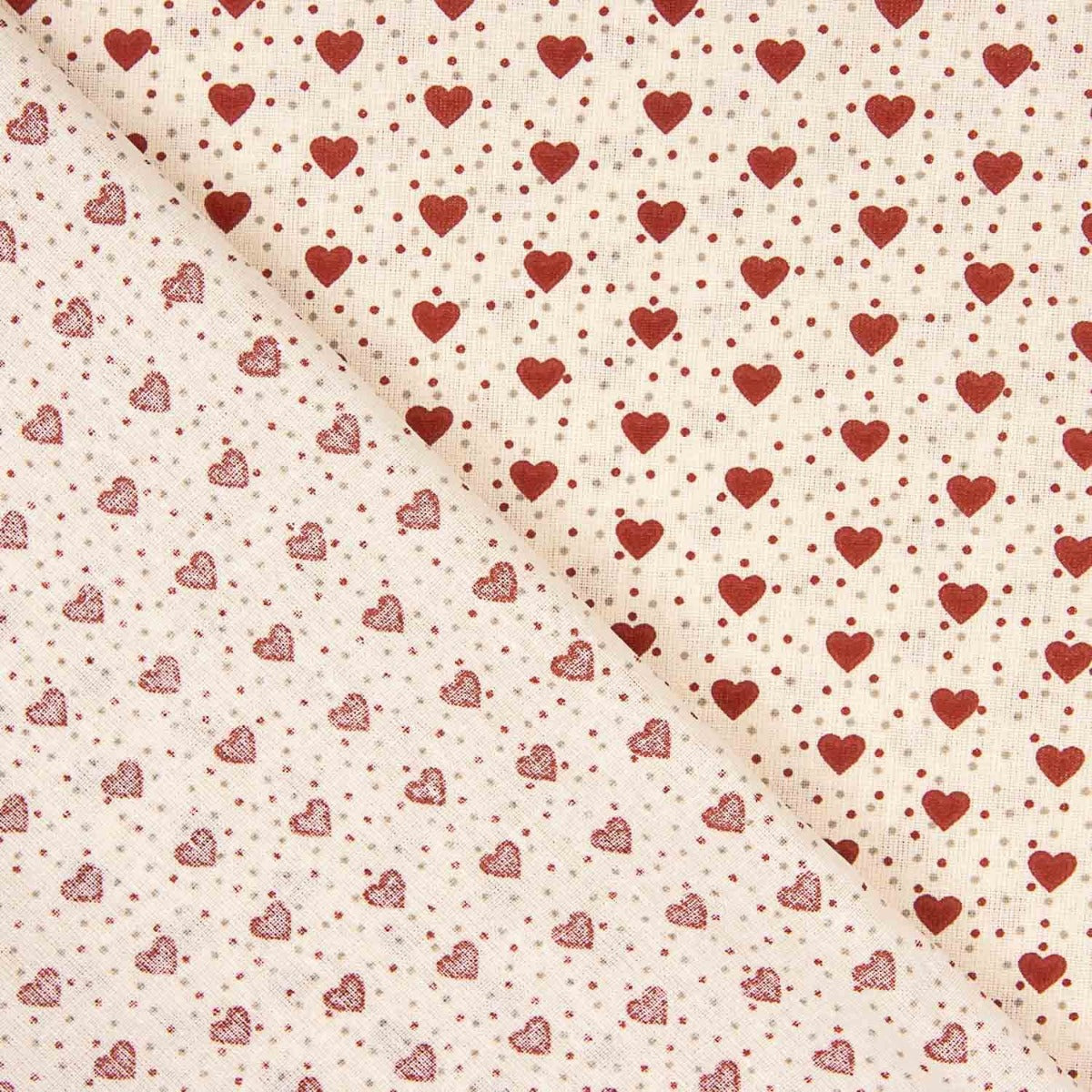 Algodón Estampado Corazones - Ribes y Casals