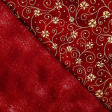 Retal Popelín Navidad Estrella Oro 150x140 cm - Ribes y Casals